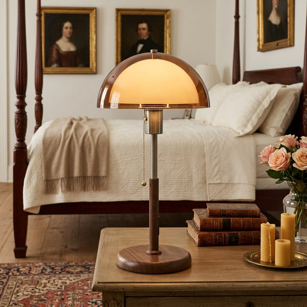 Remy Amber Dome Nostalgic Table Lamp