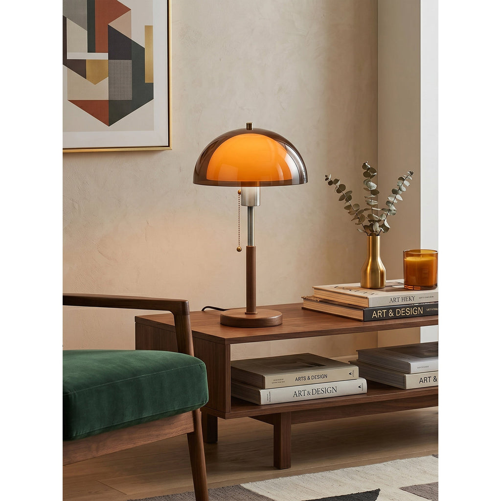Remy Amber Dome Nostalgic Table Lamp