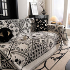 RenaissanceLine: Sofa cover made of high-quality chenille with decorative pattern & cozy texture – for sofa & living area