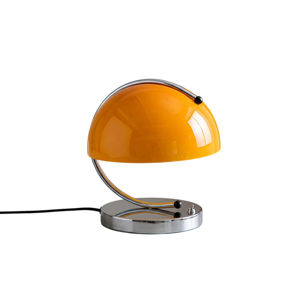 Renzo Crescent Arm Glass Dome Table Lamp