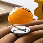 Renzo Crescent Arm Glass Dome Table Lamp