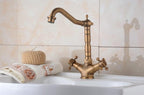 RetroFlow: Vintage Sink Faucet in Antique Design – Stylish Tap for Nostalgic Bathrooms