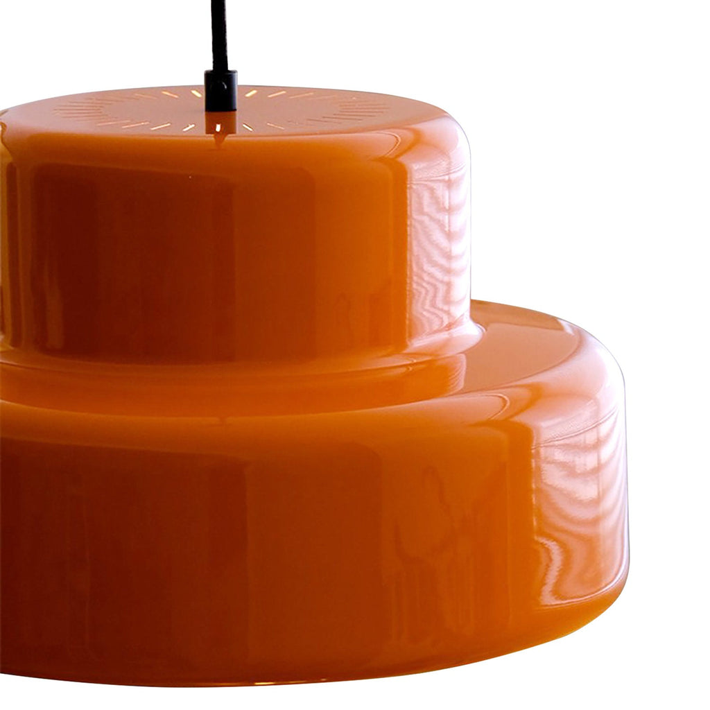 RetroForm: Bauhaus Pendant Light in Orange