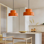 RetroForm: Bauhaus Pendant Light in Orange