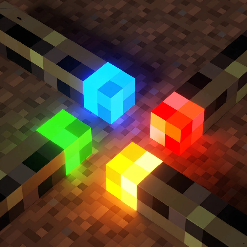 Retro Game Torch Light Rechargeable Multi Color Ambient Lamp
