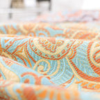 PaisleyLux: Reversible Cotton Blanket in Boho Design with Paisley Pattern – for Living Room & Bedroom