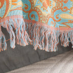 PaisleyLux: Reversible Cotton Blanket in Boho Design with Paisley Pattern – for Living Room & Bedroom
