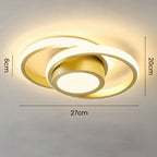 RingÉlégance: Double Ring Ceiling Light LED Modern – Stylish & Energy Efficient for Hallways & Living Areas