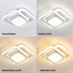 RingÉlégance: Double Ring Ceiling Light LED Modern – Stylish & Energy Efficient for Hallways & Living Areas