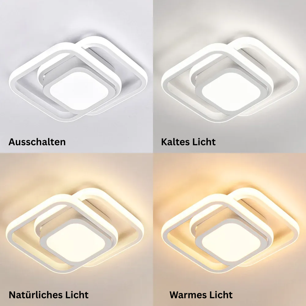 RingÉlégance: Double Ring Ceiling Light LED Modern – Stylish & Energy Efficient for Hallways & Living Areas