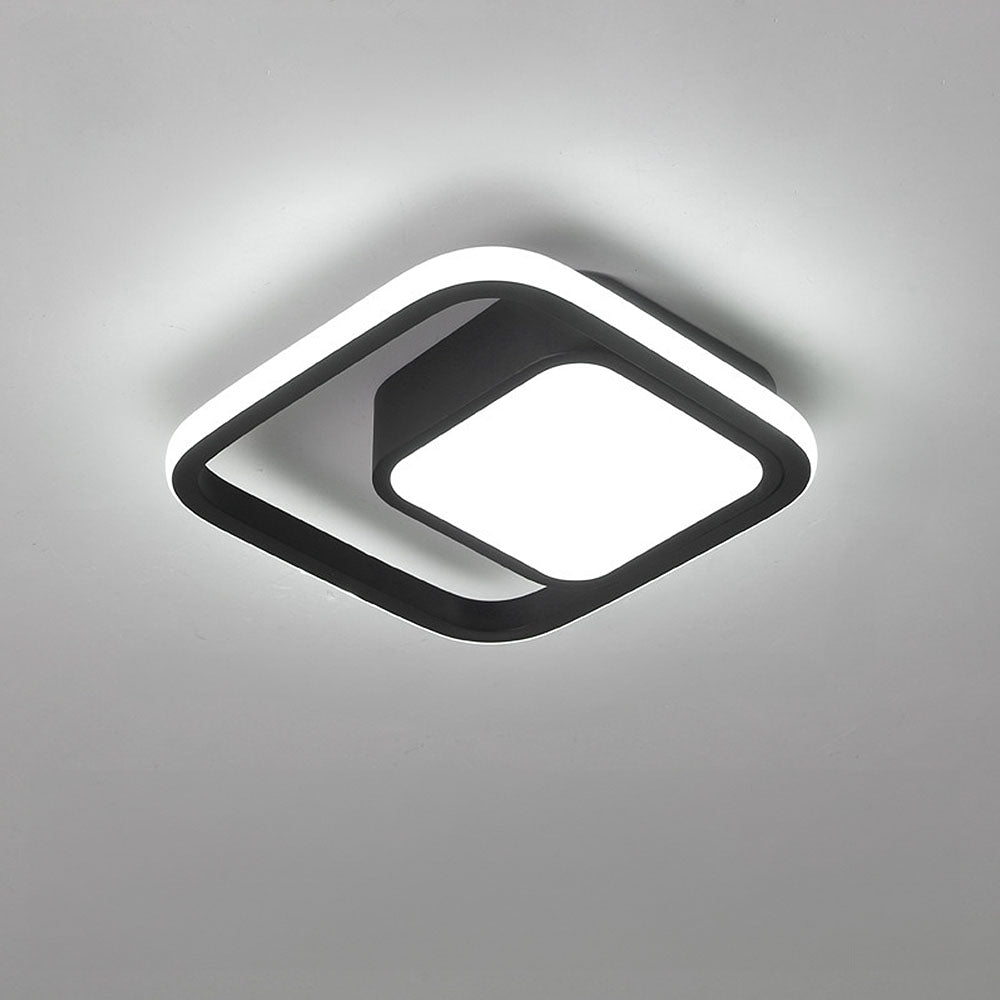 RingÉlégance: Double Ring Ceiling Light LED Modern – Stylish & Energy Efficient for Hallways & Living Areas