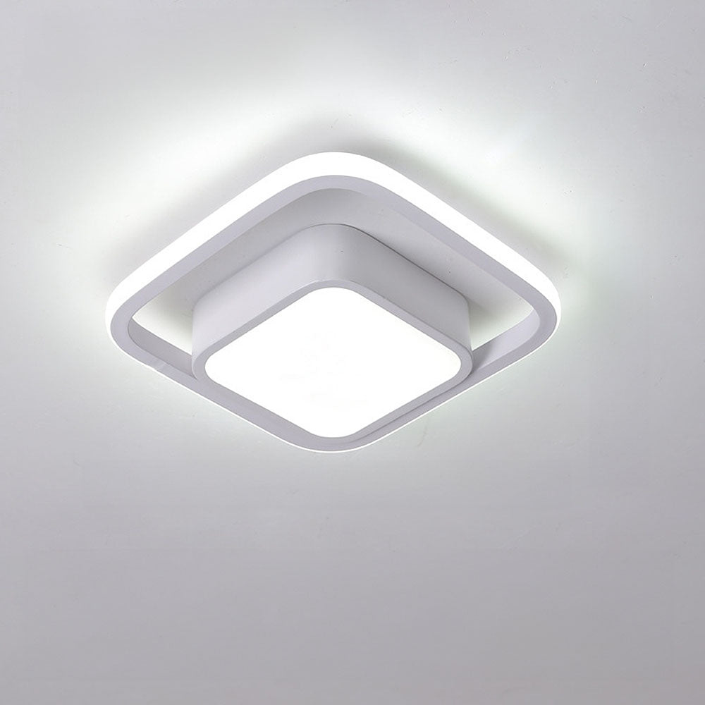 RingÉlégance: Double Ring Ceiling Light LED Modern – Stylish & Energy Efficient for Hallways & Living Areas