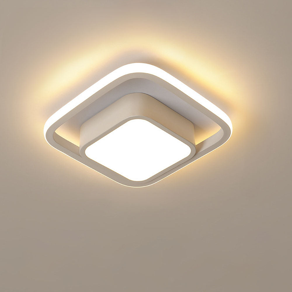 RingÉlégance: Double Ring Ceiling Light LED Modern – Stylish & Energy Efficient for Hallways & Living Areas