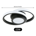 RingÉlégance: Double Ring Ceiling Light LED Modern – Stylish & Energy Efficient for Hallways & Living Areas