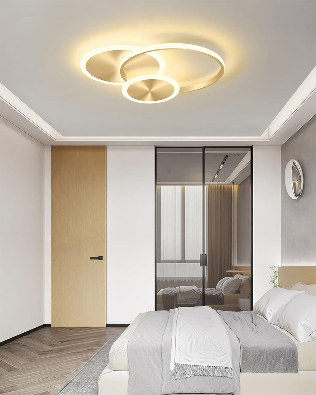 Aluminum LED Ring Flush Ceiling Light