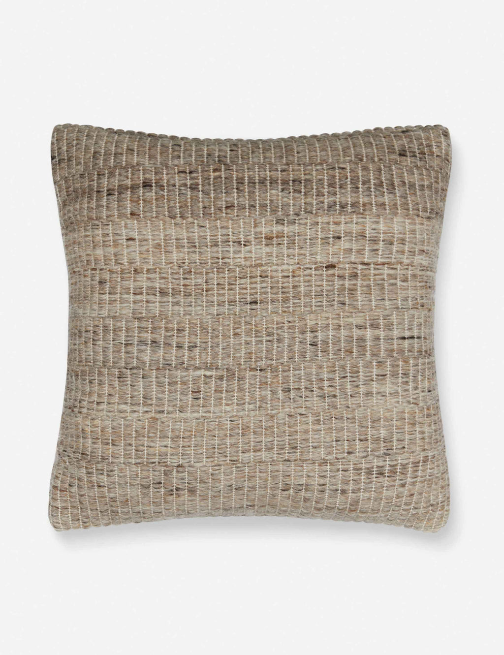 Rina Throw Pillow | Woolen Accent, Heathered Texture