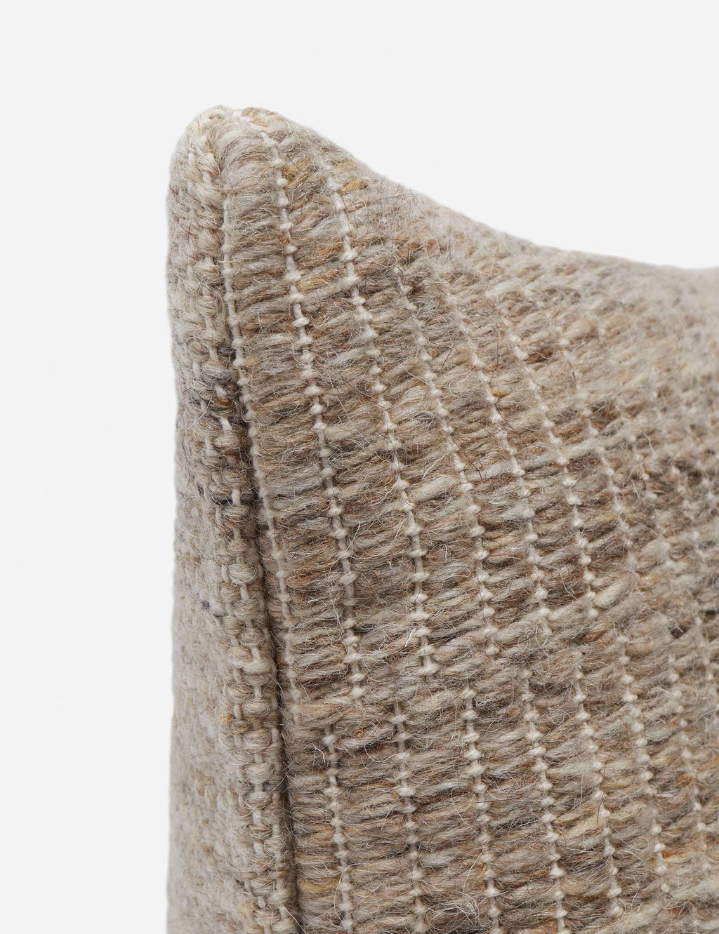 Rina Throw Pillow | Woolen Accent, Heathered Texture