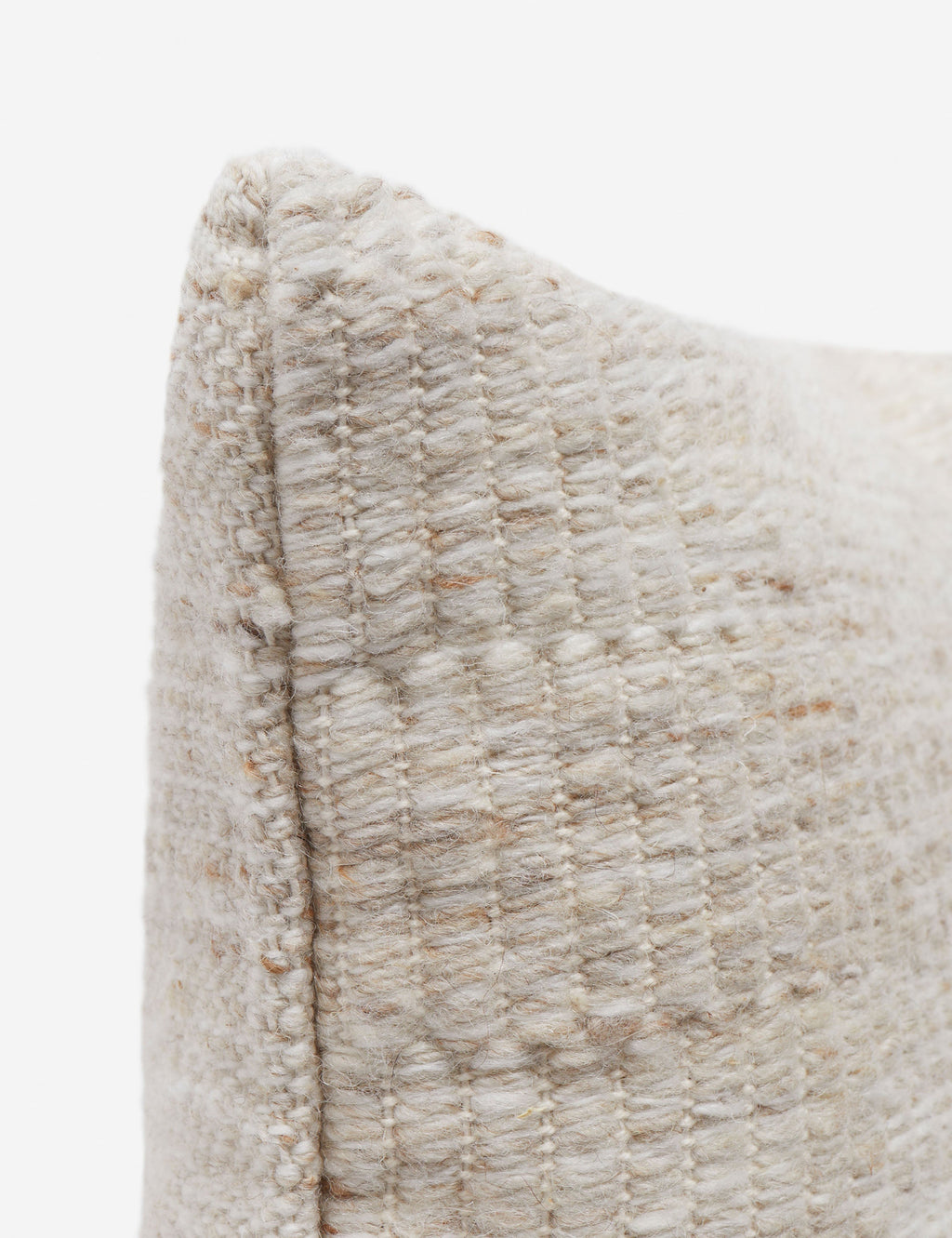 Rina Throw Pillow | Woolen Accent, Heathered Texture