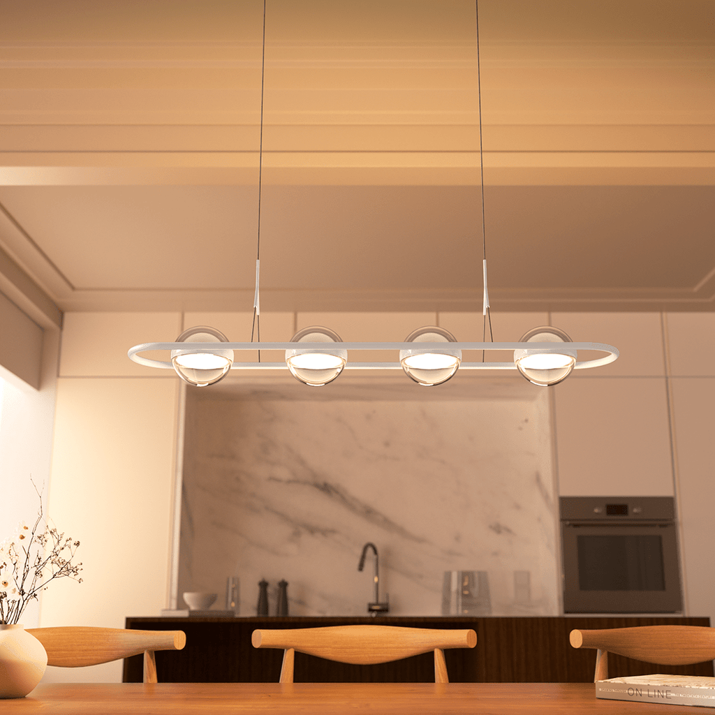 Rivo LED Pendant Light | Dimmable, Hand-Blown Glass Spheres