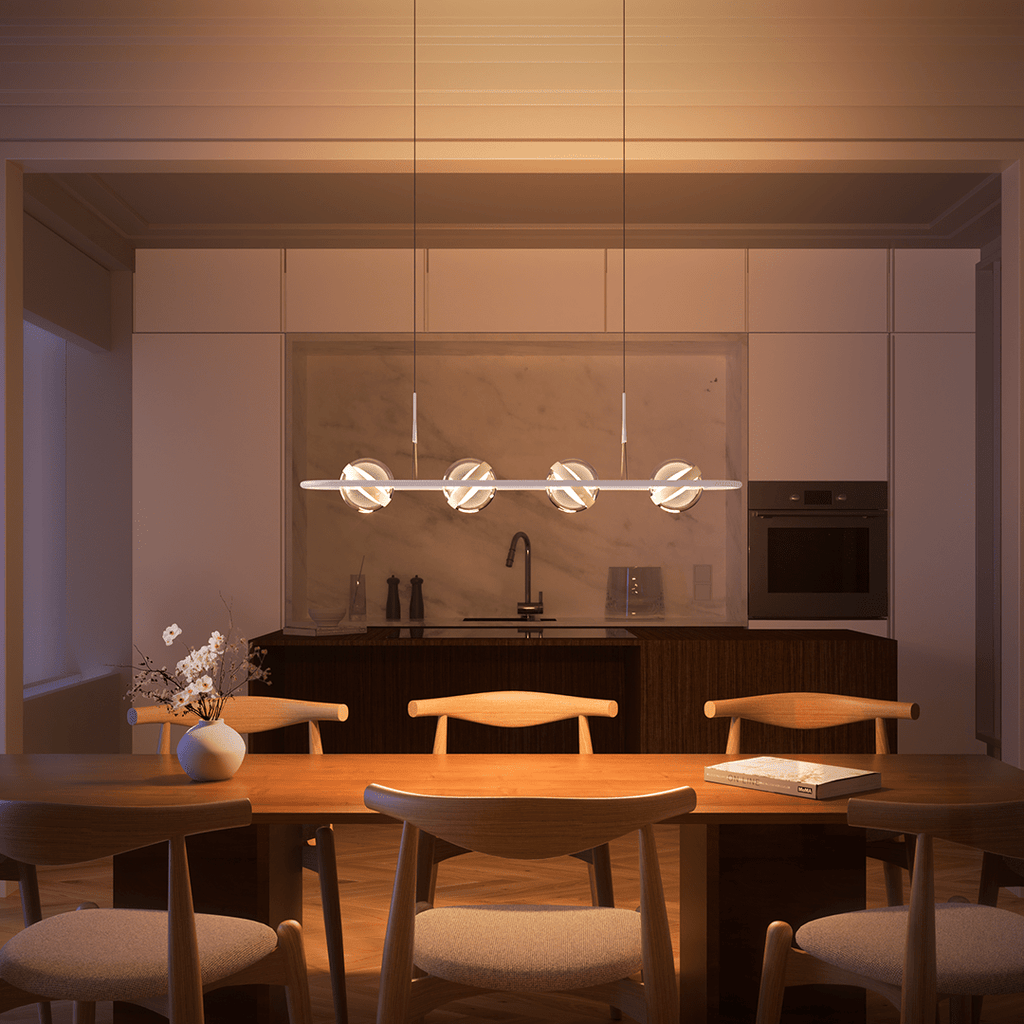 Rivo LED Pendant Light | Dimmable, Hand-Blown Glass Spheres
