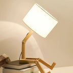 Robot Table Lamp, Adjustable, E27 Socket, Push Button Switch