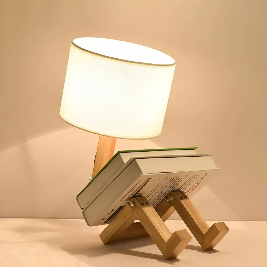Robot Table Lamp, Adjustable, E27 Socket, Push Button Switch
