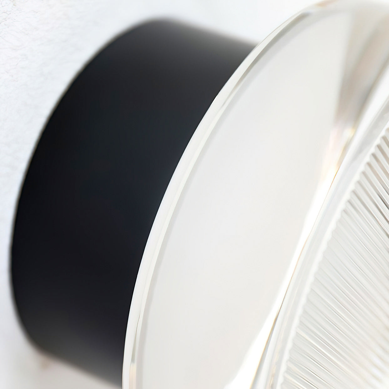 Roc Ribbed Glass LED Wall Sconce