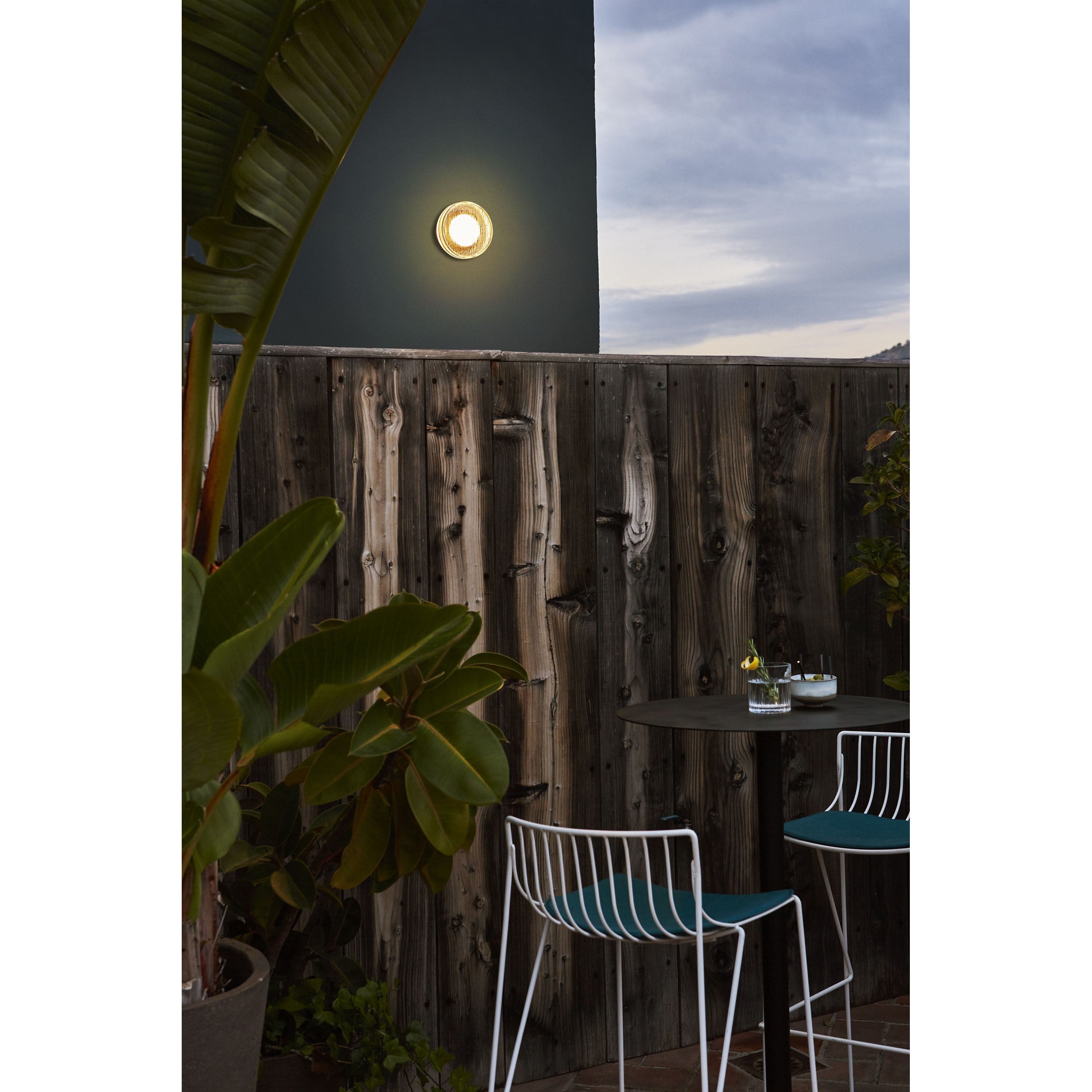 Roc Ribbed Glass LED Wall Sconce
