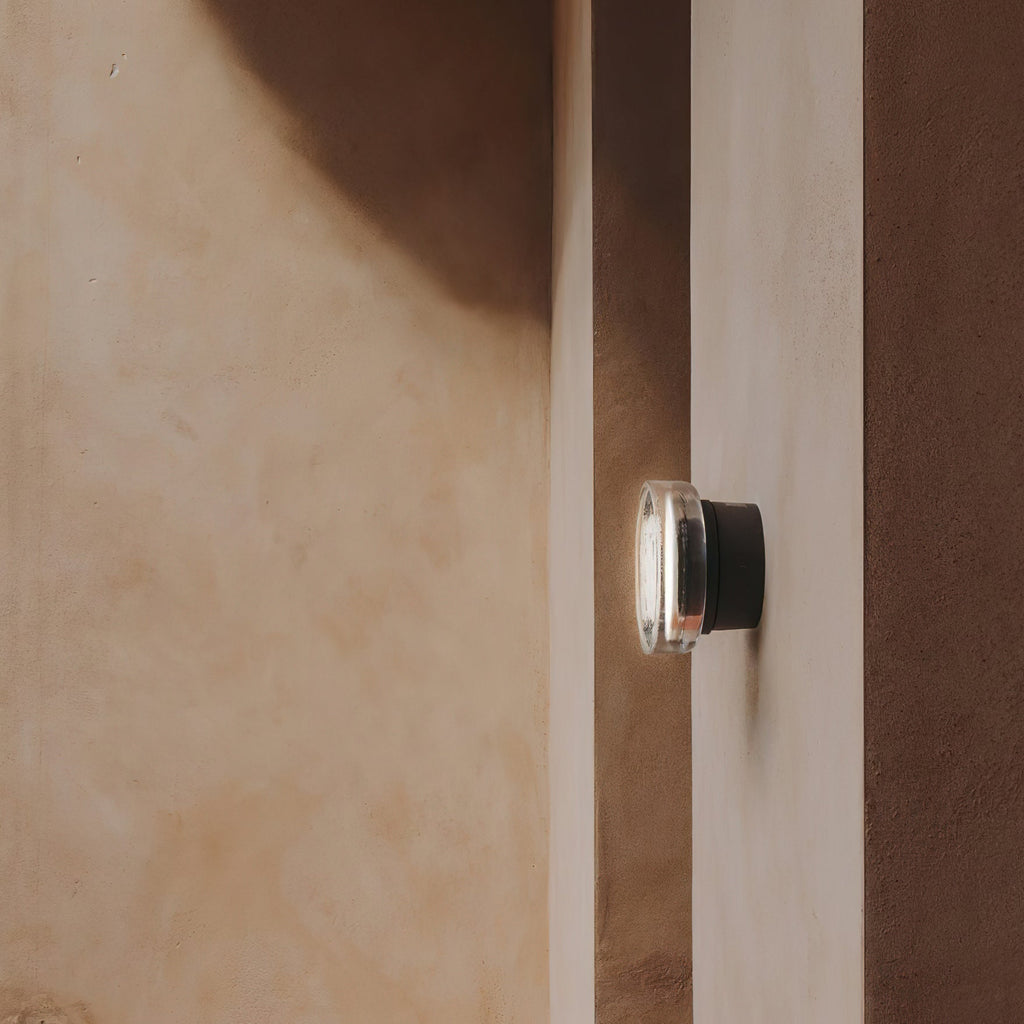 Roc Ribbed Glass LED Wall Sconce