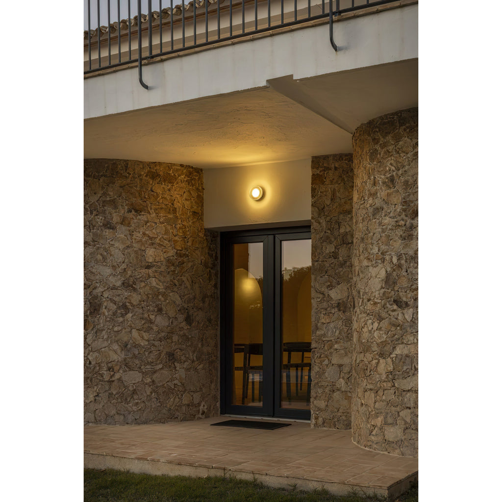 Roc Ribbed Glass LED Wall Sconce