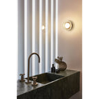 Roc Ribbed Glass LED Wall Sconce