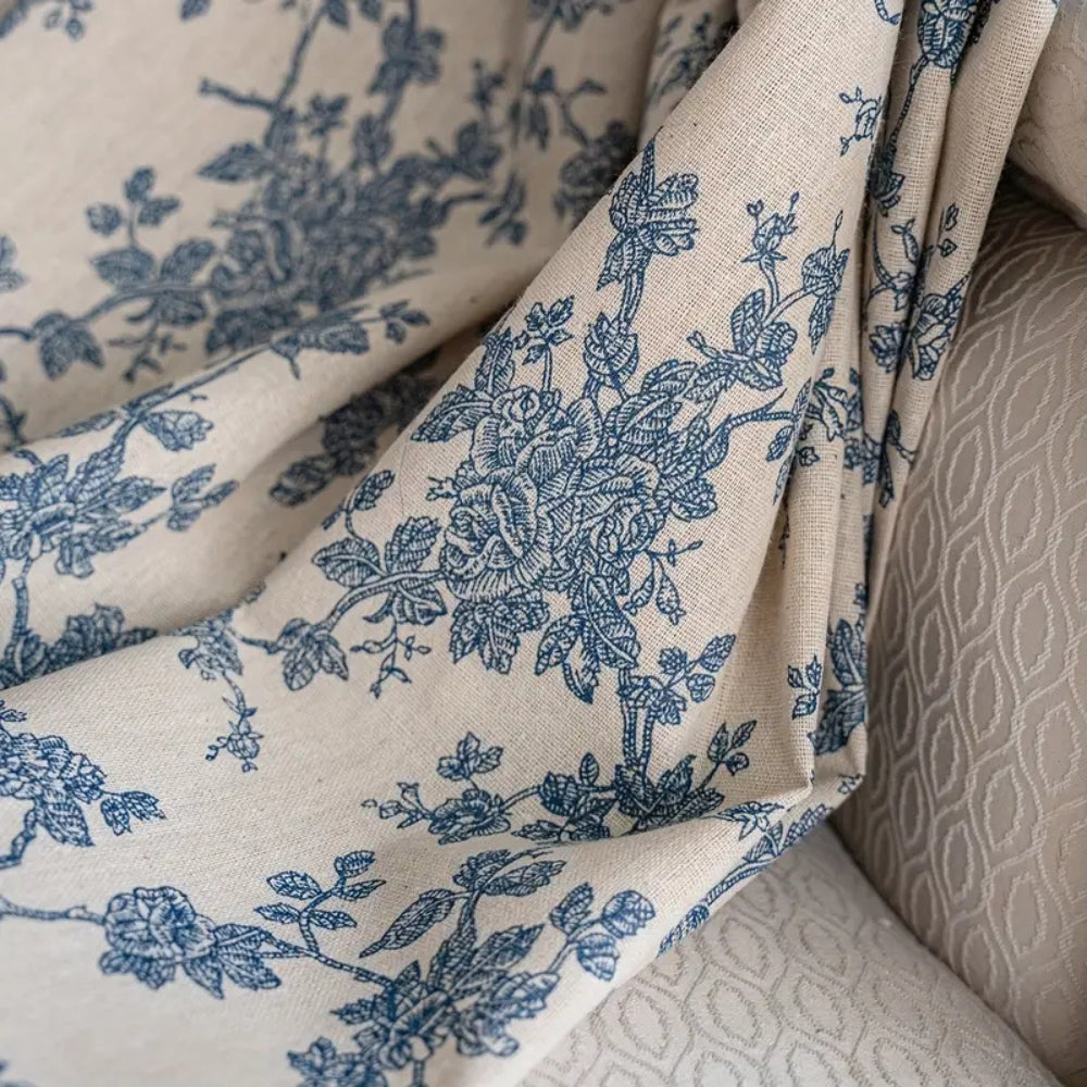 RomanticMaribelle: Curtain in Country Style with Floral Lace – Cozy & Decorative for Living & Sleeping Areas