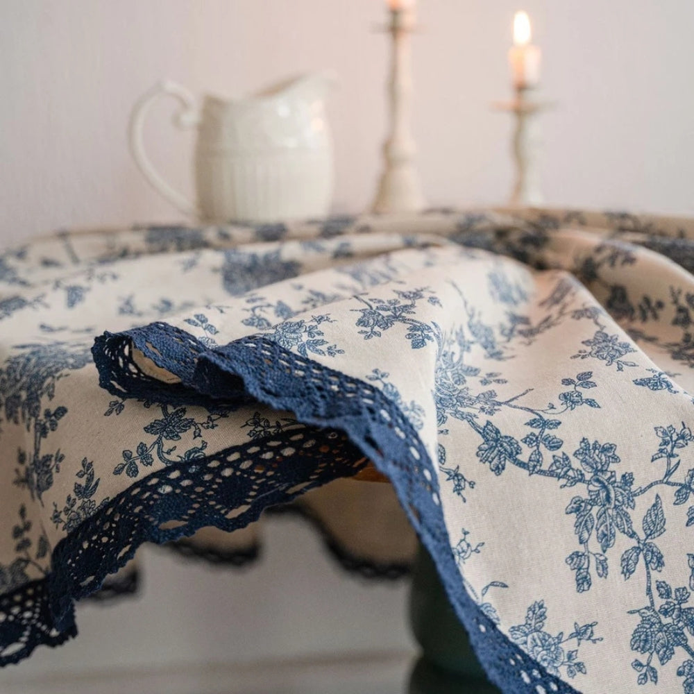 RomanticMaribelle: Curtain in Country Style with Floral Lace – Cozy & Decorative for Living & Sleeping Areas