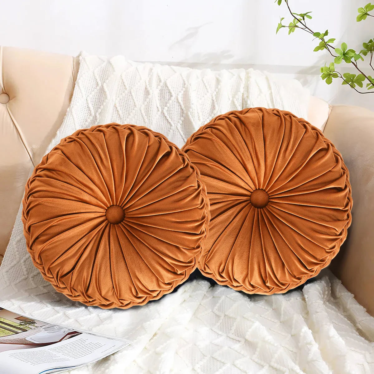 Rosalien velvet decorative cushion set
