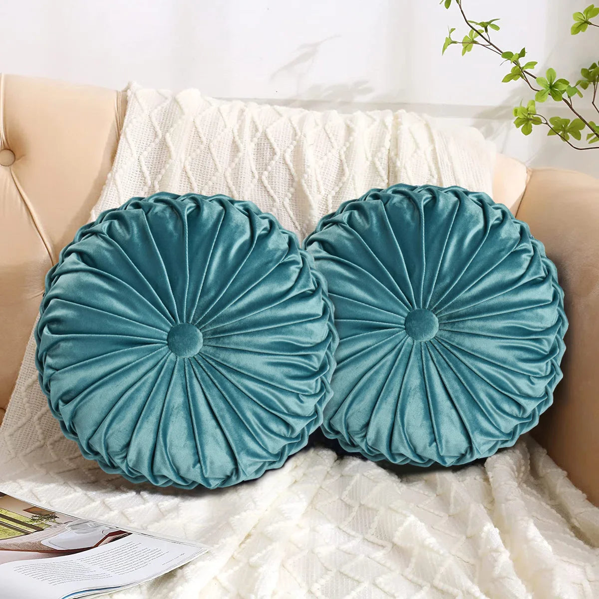 Rosalien velvet decorative cushion set
