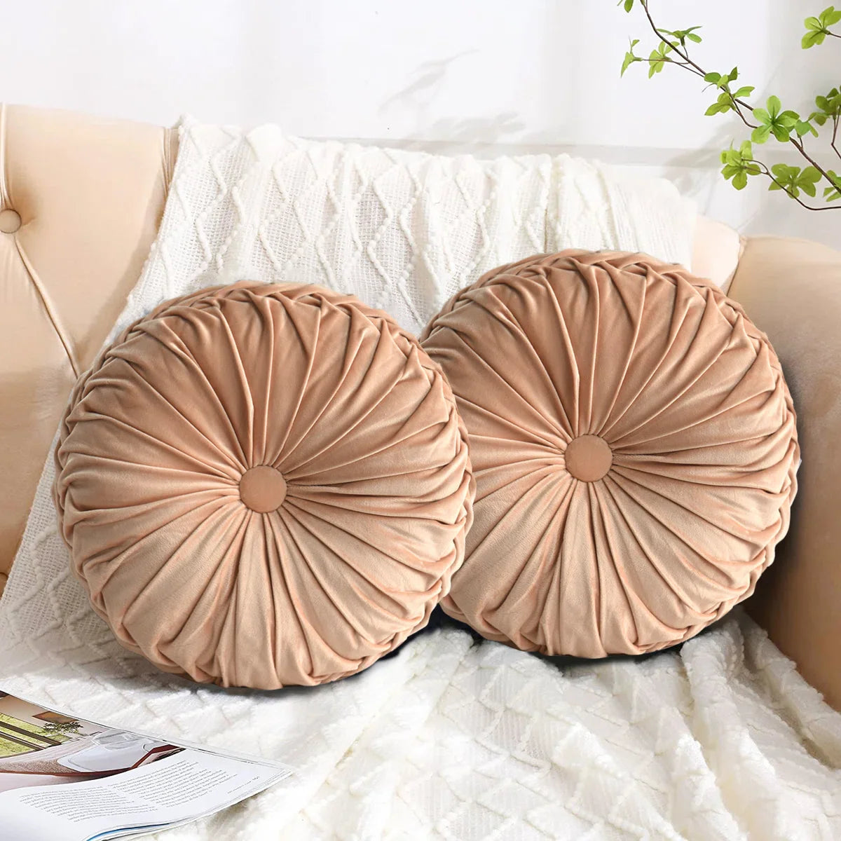 Rosalien velvet decorative cushion set
