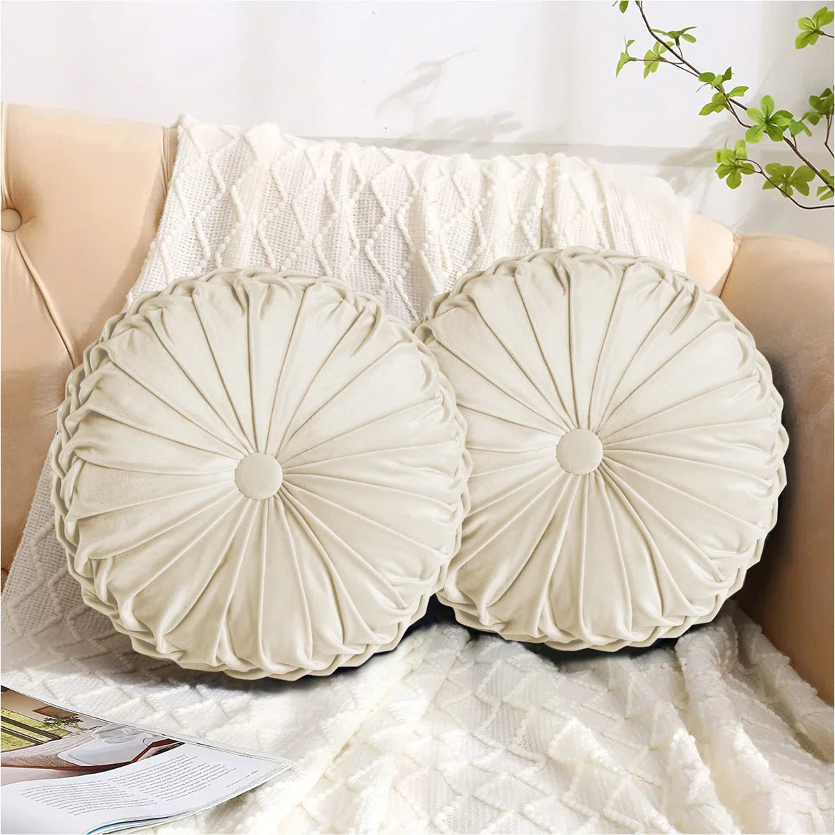Rosalien velvet decorative cushion set
