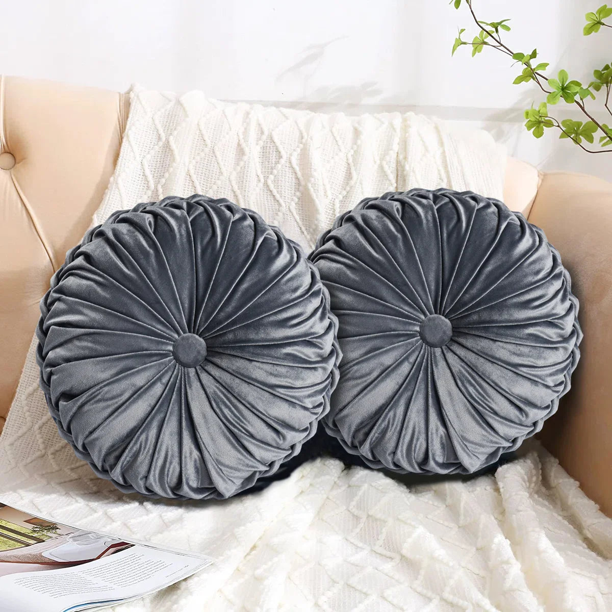 Rosalien velvet decorative cushion set