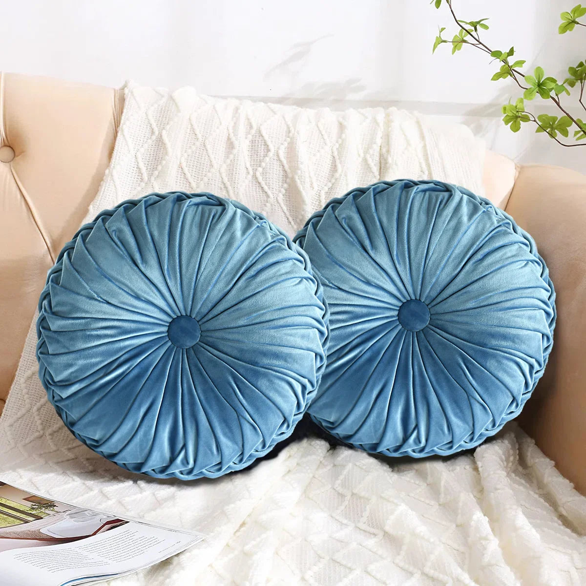Rosalien velvet decorative cushion set