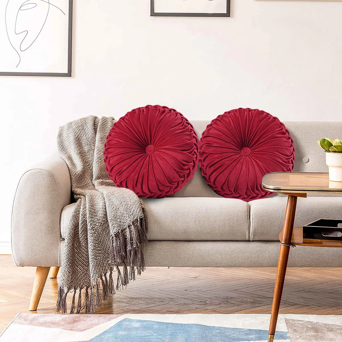 Rosalien velvet decorative cushion set