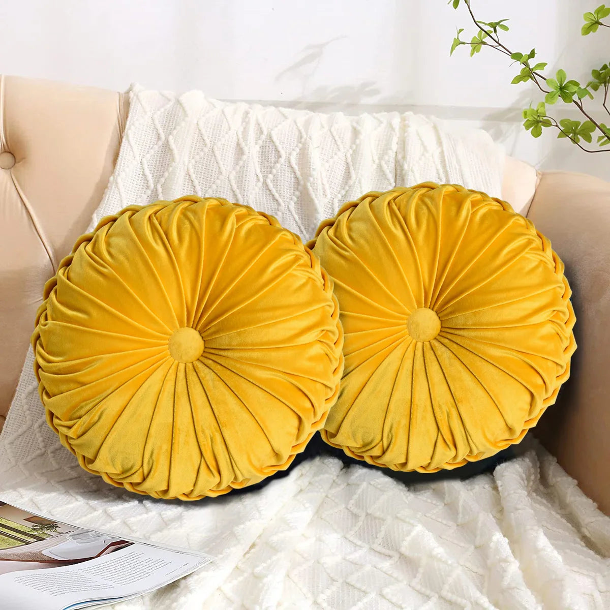 Rosalien velvet decorative cushion set