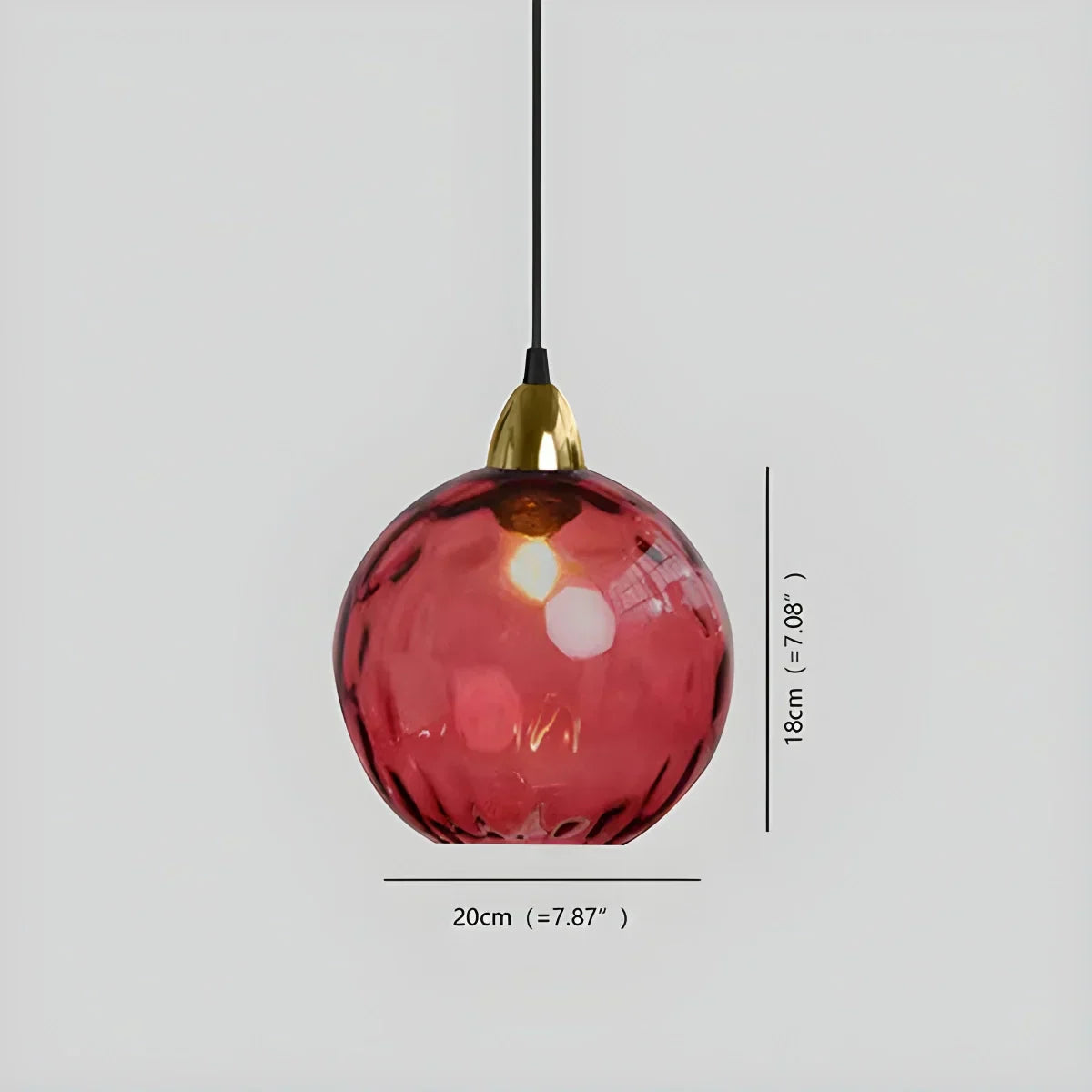 Luma Droplet Pendant Light | Elegant Glass Design, Warm 3000K Light