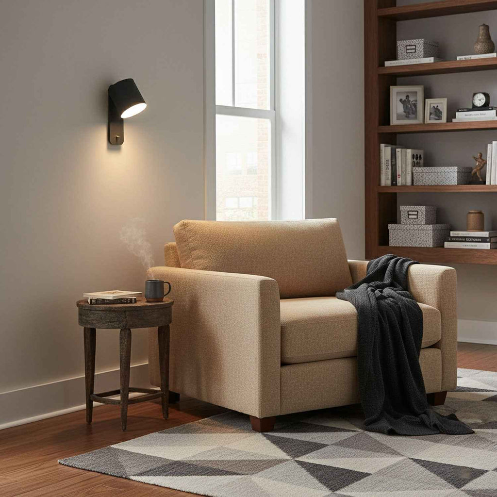 Bela Wandlamp | Draaibaar, Metaal & Hout