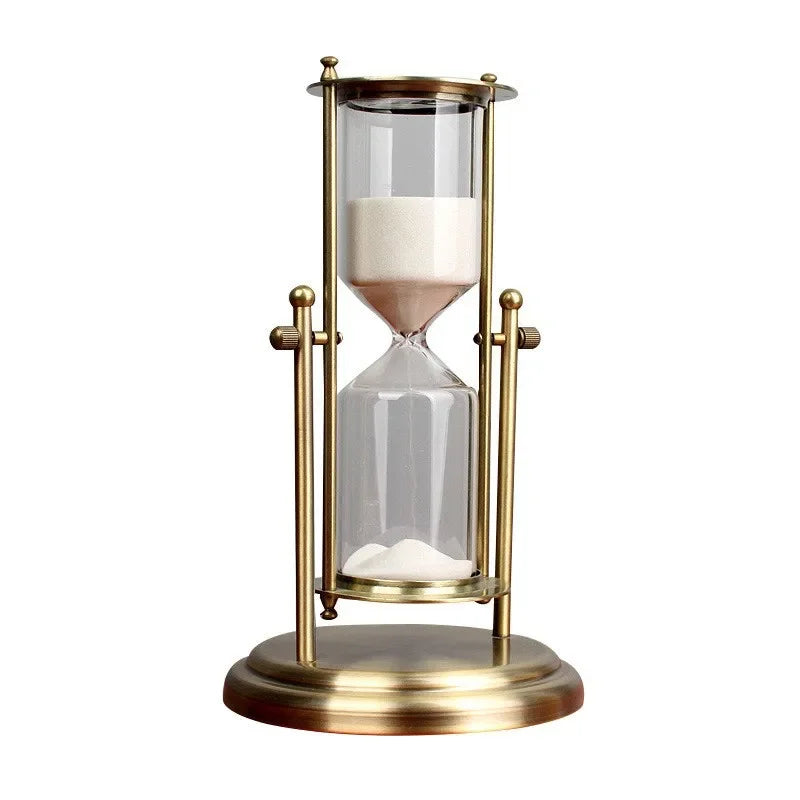 Rotating Hourglass, Freestanding Display, Decorative Timer, Vintage Style