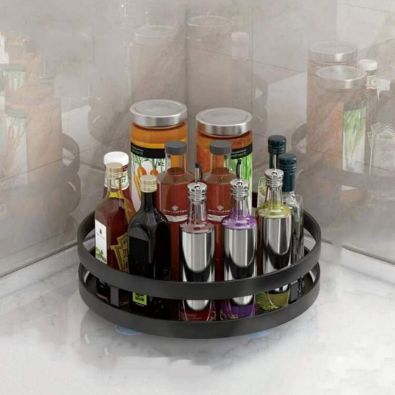 Rotating Storage Organizer, Carbon Steel, 360° Rotating Base, 1/2/3-Tier Options