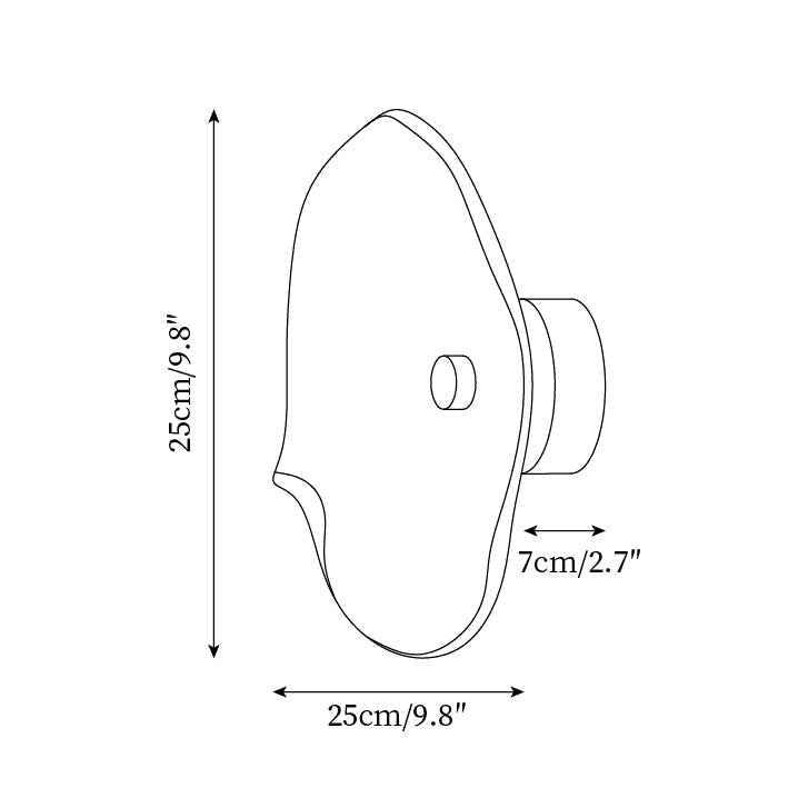 Cemara Wall Lamp | Organic Glass, Damp-Resistant Design