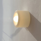 Round Frosted Glass Wall Sconce