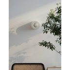 Round Frosted Glass Wall Sconce