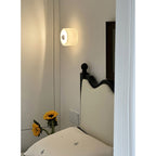 Round Frosted Glass Wall Sconce