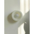 Round Frosted Glass Wall Sconce